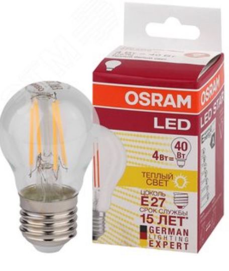 OSRAM | E27 P 4 (=40W)/827 LED SCL P40 470lm FILLED Osram 4052899971639