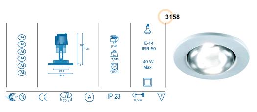 !  |  R50 E14   Xenon 3158.A20