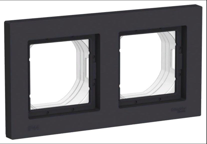 Schneider Electric | ATN441002 рамка 2- мест карбон IP44 AtlasDesign AQUA Schneider Electric
