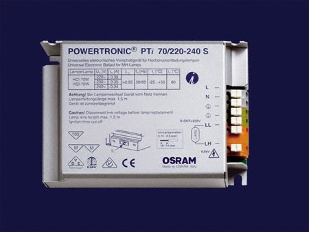 OSRAM |  RX7s 2X70/220-240 S (HCI,HQI, NAV) PTi POWERTRONIC Osram 910035  110X75X30