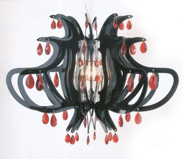 Slamp | Lillibet black/red 66X66 подвес Slamp LIL14SOS0000NR 66X66cm H47cm