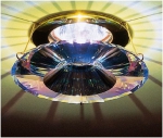 Swarovski | ATLAS cristal AB gold  Swarovski A.8992 NR 030 009 AB D80 H40 d65 h75