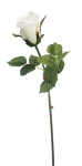 Euroflor | 64650.01 Romanic Rose Bud Stem L46cm white Euroflor